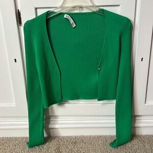 Green Zara Cardigan Size Small